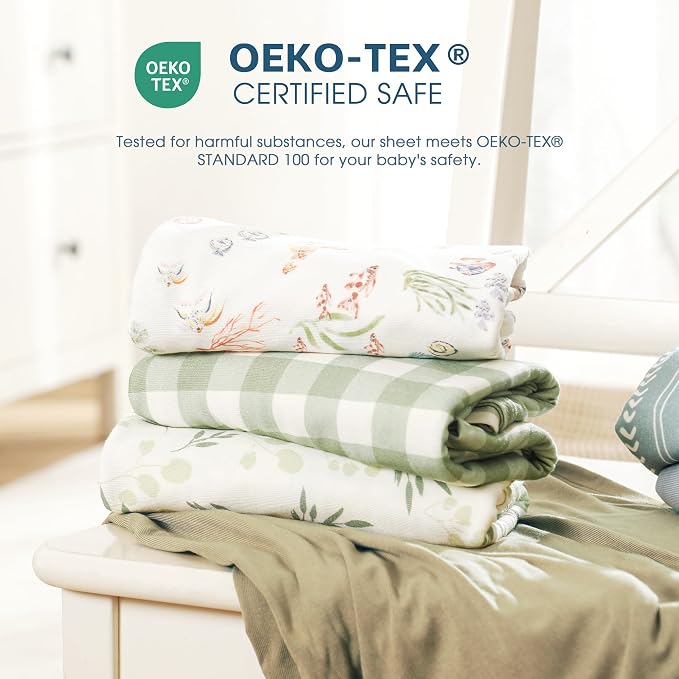 3-Pack Ultra Soft Stretchy Jersey Knit Baby Swaddle Blankets, 33x44 | Snug - Image 8