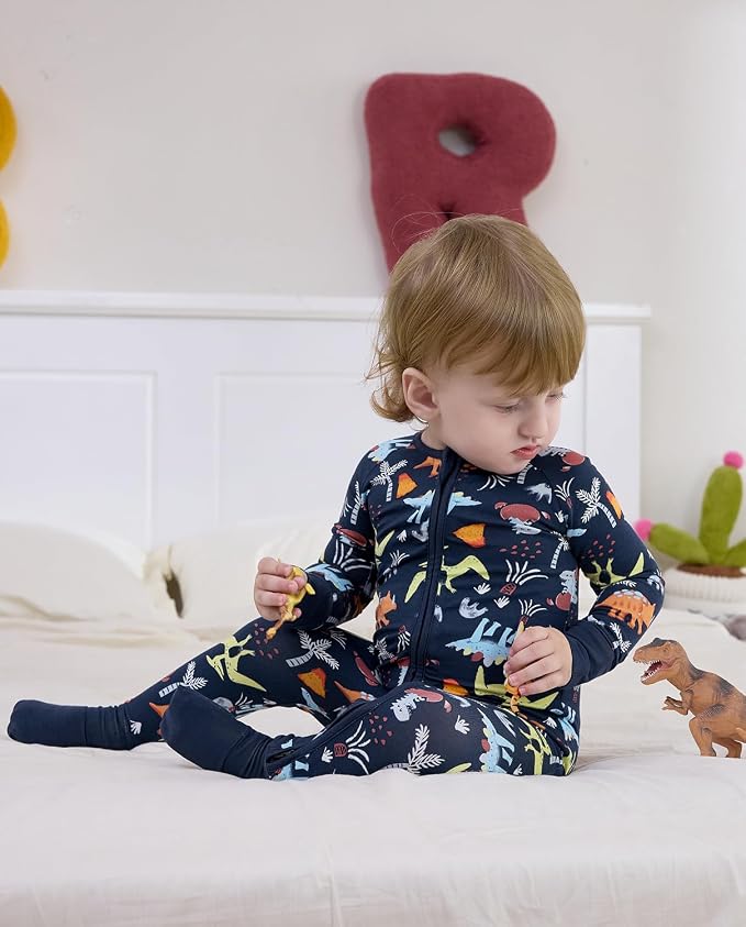 babee Reshinee Bamboo Viscose Baby Footie Pajama, Zipper Sleeper Boys Girls - Image 6