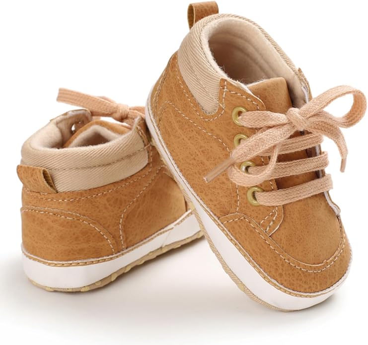 Baby Boys Girls Booties Fleece Anti-Slip Soft Sole Boots Toddler First Walker - Image 8