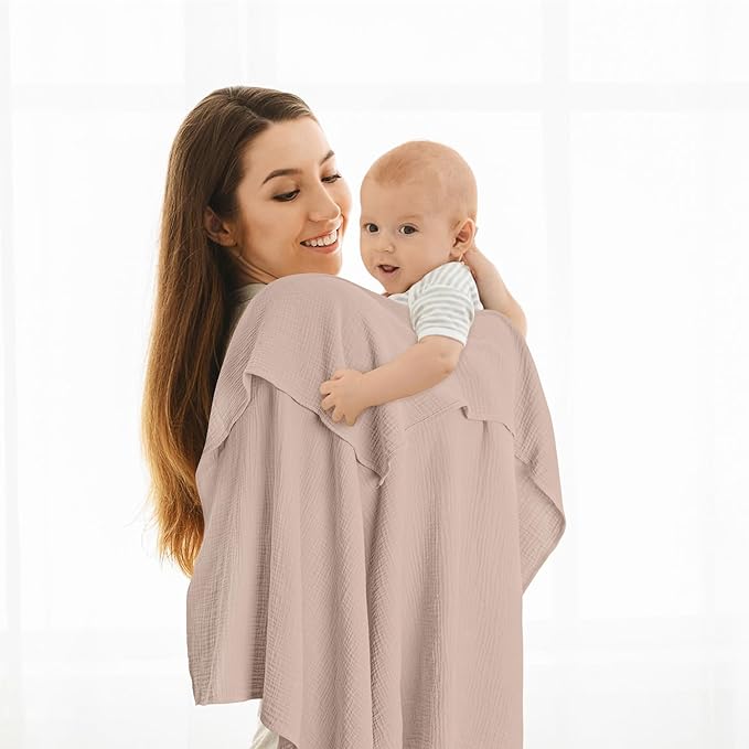 Susurration Muslin Receiving Blanket, 100% Cotton Swaddle Blankets - Image 3