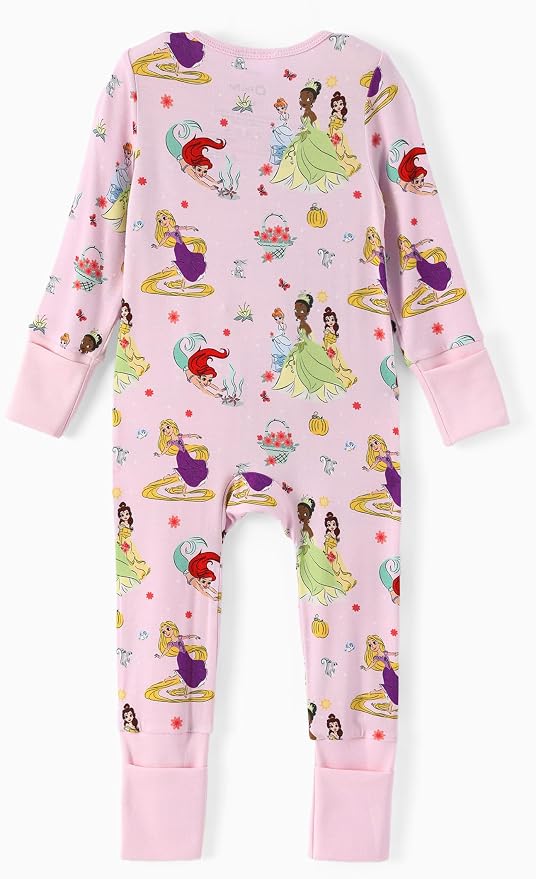 Disney Baby Viscose Made from Bamboo 2-Way Zipper Footie Outfit NB to Inf - Image 2