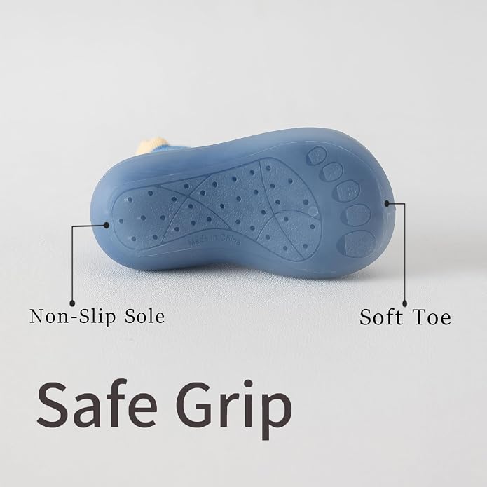 Baby Sock Shoes Toddler Walking Shoes Infant Slippers | Soft Rubber Sole - Image 4