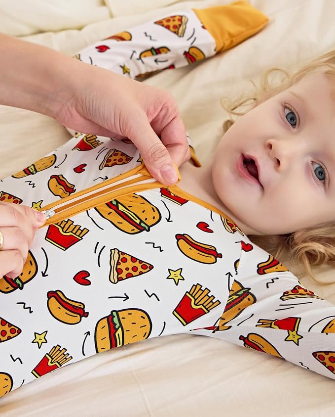 babee Reshinee Bamboo Viscose Baby Footie Pajama, Zipper Sleeper Boys Girls | - Image 8
