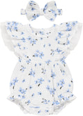 TITKKOP Ruffle Bubble Romper for Baby Girl | One-Piece Shorts Jumpsuit | Summer by TITKKOP