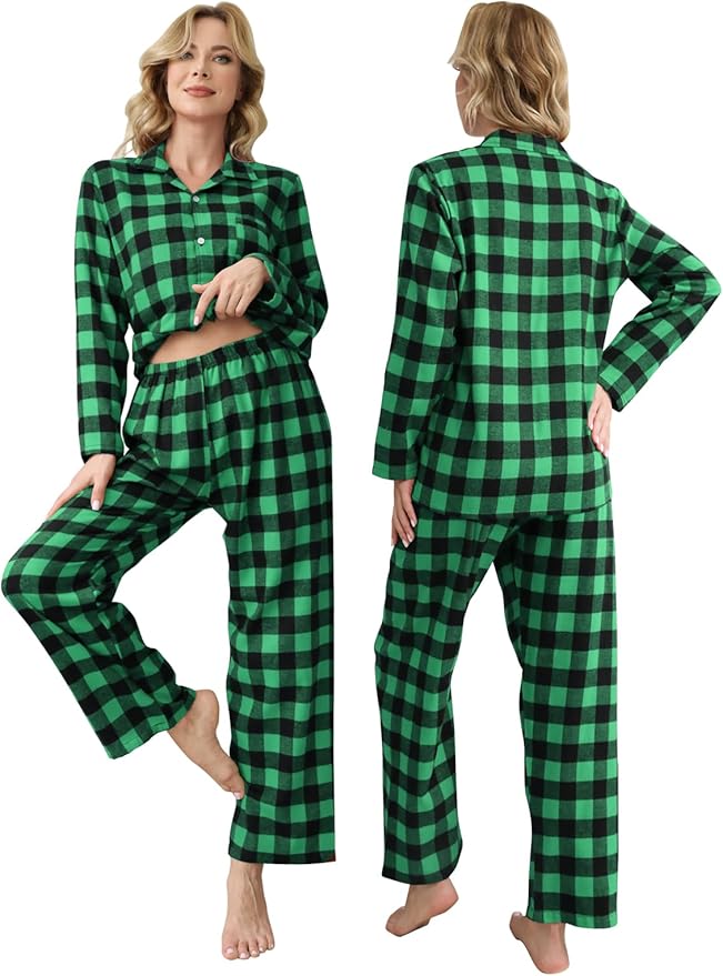 Schbbbta Family Matching Pajamas Holiday Sleepwear Long Sleeve Pjs Sets