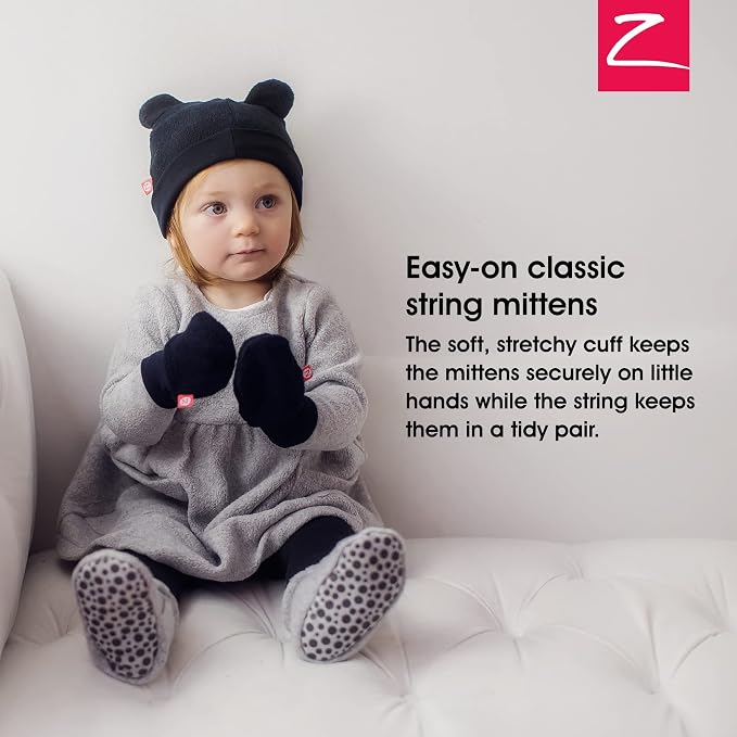 Zutano Baby Fleece Mittens for Infant, Outdoor Baby Winter Gloves | Thumbless - Image 2