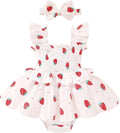 YOUNGER TREE Baby Girl Clothes Ruffle Romper Boho Dress Summer Cake Smash by YOUNGERTREE