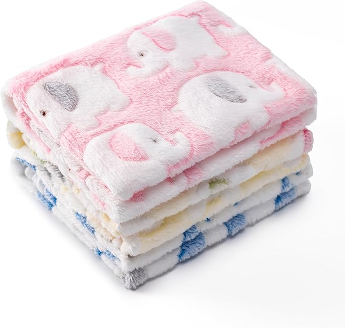 1 Pack 3 Blankets for Dog Puppy Cat | Super Soft Fluffy Premium Fleece Pet by CADONO