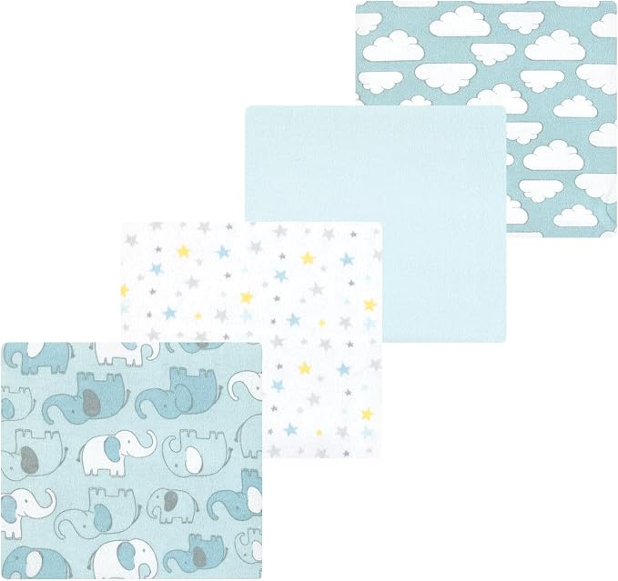 Luvable Friends Little Treasure Flannel Receiving Blankets 4pk by Luvable+Friends