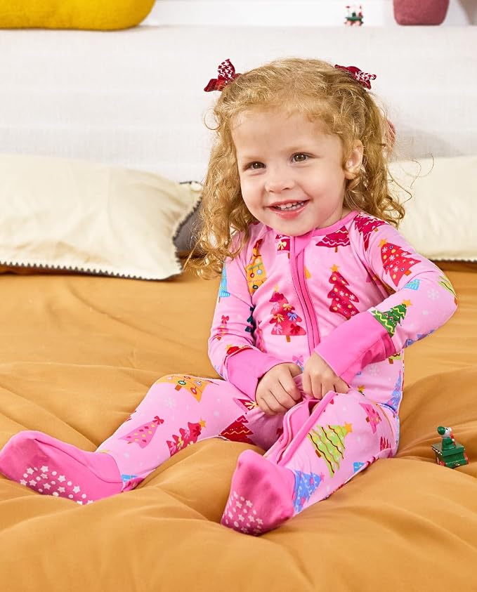 babee Reshinee Viscose Derived from Bamboo Baby Footie Pajamas Convertible - Image 4