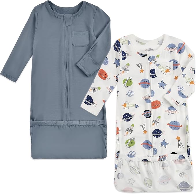 Aablexema Baby Nightgowns Rayon of Bamboo 2-way Zipper by Aablexema