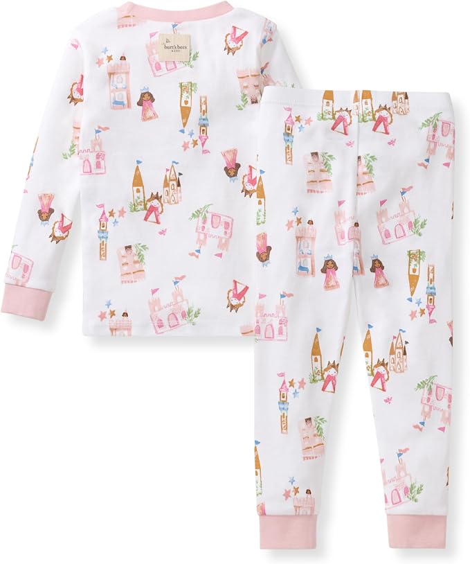 Burt's Bees Baby Girls Organic Cotton Pajamas, Toddler PJ Set, 2-PC | Soft - Image 2