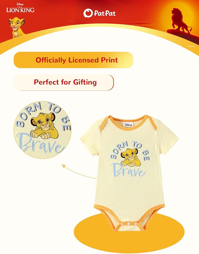 Disney Baby Viscose Made from Bamboo 3-Pack Bodysuits Set Newborn to Infant - Image 5