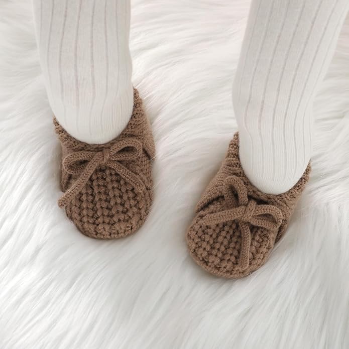 Baby Booties Newborn Boys Girls First Walkers Knit Infant Sock Shoes - Image 2
