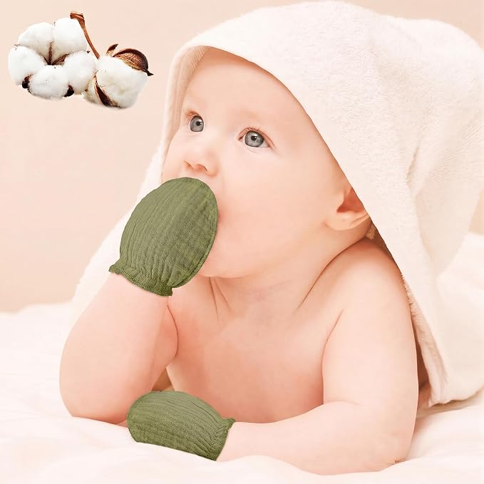 Baby Mittens Newborn No Scratch 0-6 Months - Image 5