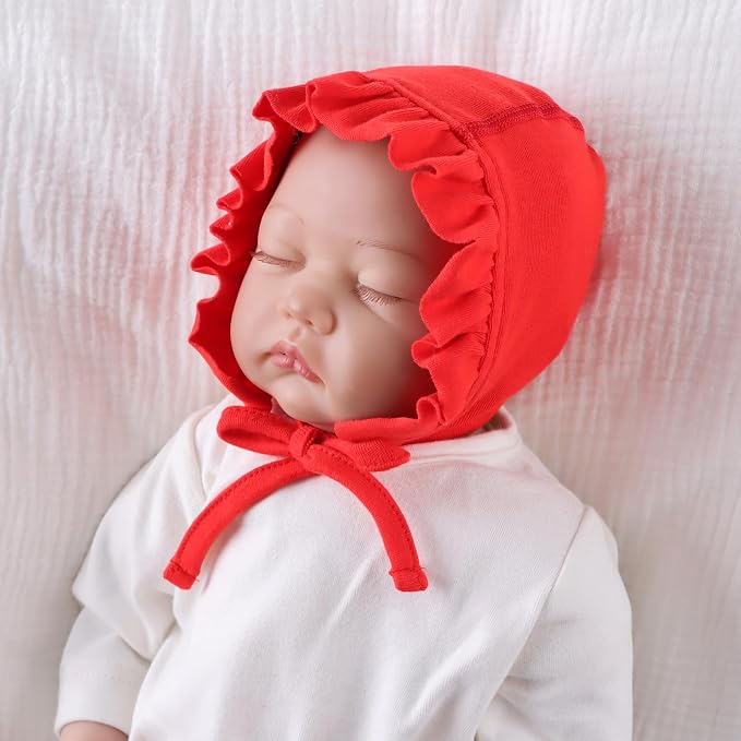 Lovely Baby Girl Hospital Hat Soft Cotton Newborn Beanie Winter Baby Hats - Image 5