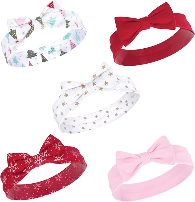 Hudson Baby Cotton and Synthetic Headbands, Size 0-24 Months by HudsonBaby