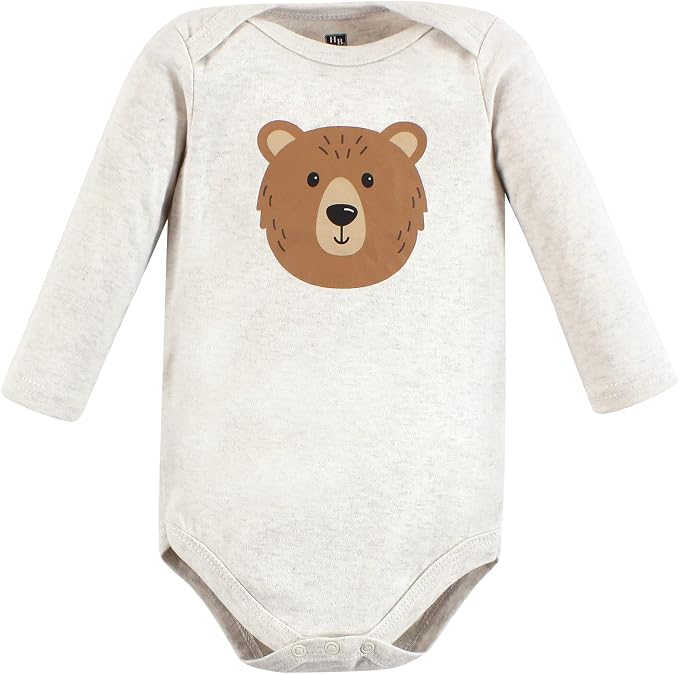 Hudson Baby baby-boys Cotton Long-sleeve Bodysuits 3-pack - Image 3