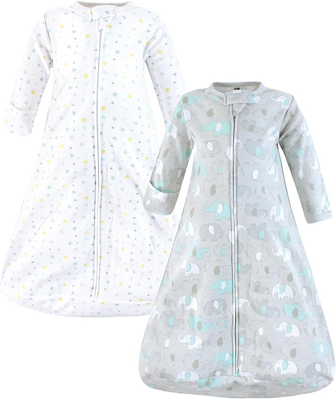 Hudson Baby Unisex Baby Cotton Long-Sleeve Wearable Sleeping Bag by HudsonBaby