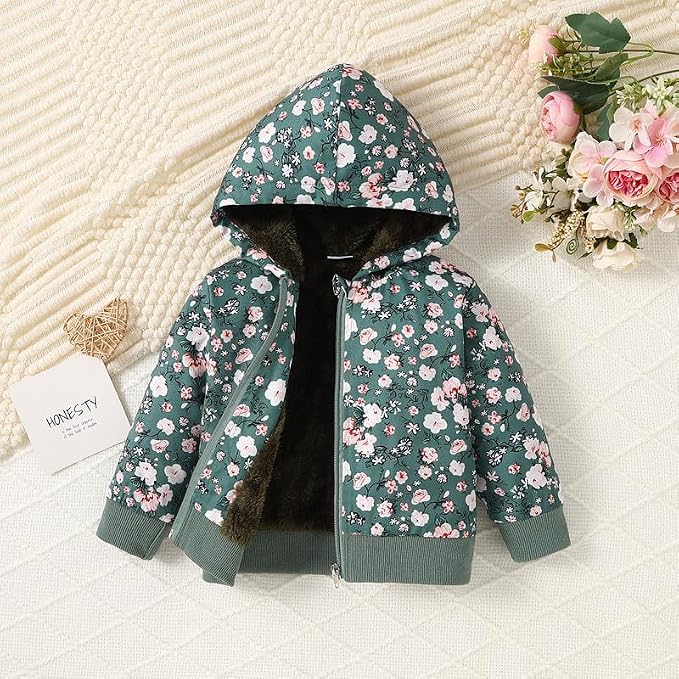 Baby Boys Fleece Jacket Cartoon Dinosaur Hooded Outerwear Toddler Fall Winter - Image 3