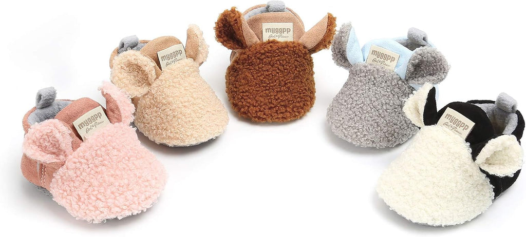 Baby Boys Girls Cotton Booties Non Skid Soft Sock Boots Infant Slippers Newborn - Image 3