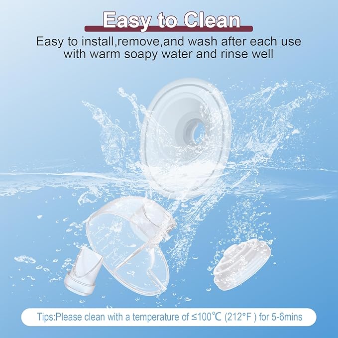 2pcs Flange 24mm Compatible with Momcozy M5 Breast Pump, 24mm Flange M5 Breast Pump Replacement Accessories,m5 Replacement Parts
