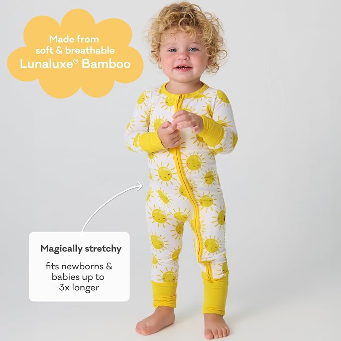 Little Sleepies Pajamas for Baby Boys & Girls, Viscose from Bamboo Baby Pajamas - Image 4