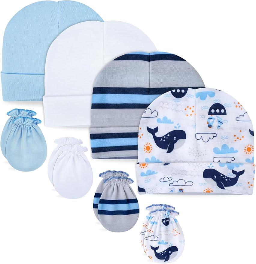 Baby Mittens No Scratch, Newborn Gloves 0-6M, Registry Essential by RATIVE