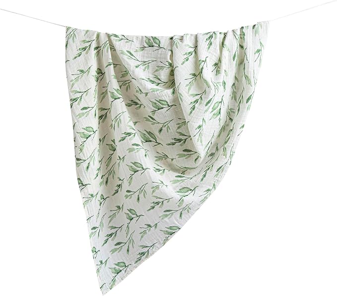 Crane Baby 100% Cotton Muslin Swaddle Blankets, Parker Pink Floral, Baby Blanket - Image 3