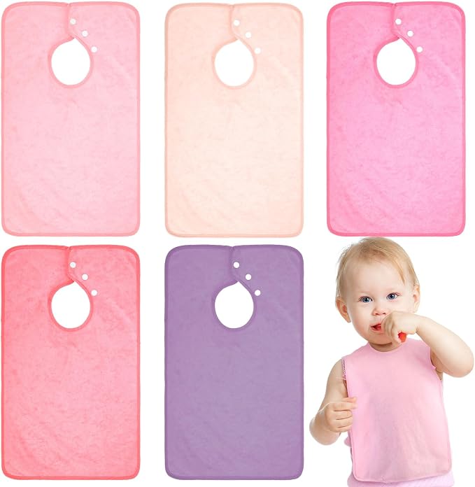 Hercicy Full Coverage Pullover Toddler Baby Bibs | Terry Cloth Bibs by Hercicy