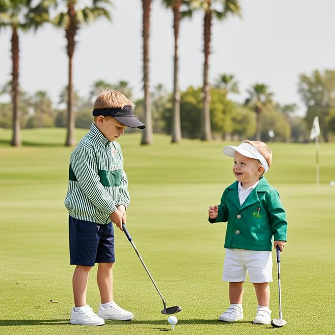 Baby Boy Jacket Toddler Golf Clothes Long Sleeve Lapel Button Down Top Infant - Image 3