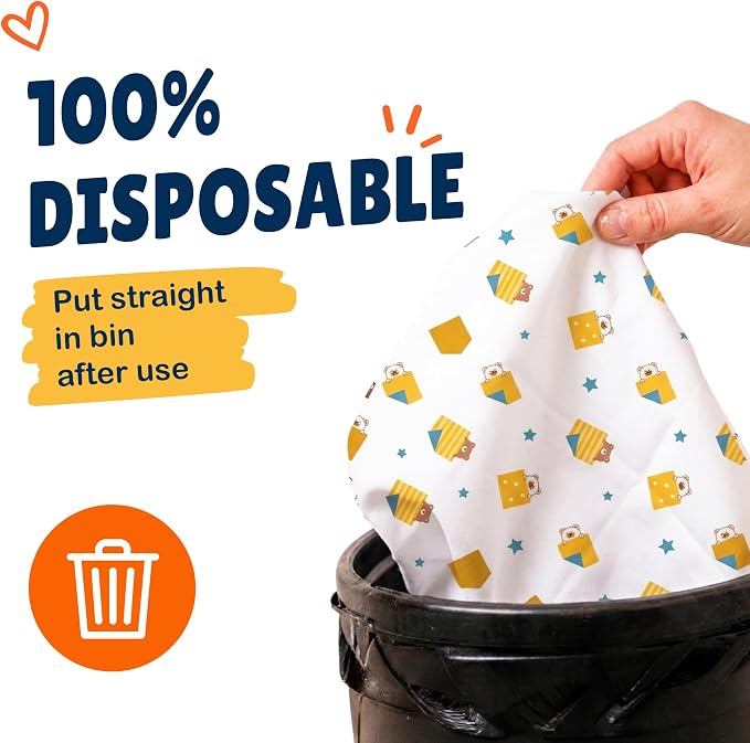 Eli with Love Disposable Bibs Individually Wrapped Bib with Crumb Catcher - Image 8