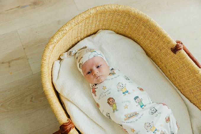 Copper Pearl Swaddle Blankets for Newborns | Soft Stretchy Receiving Blankets - Image 6