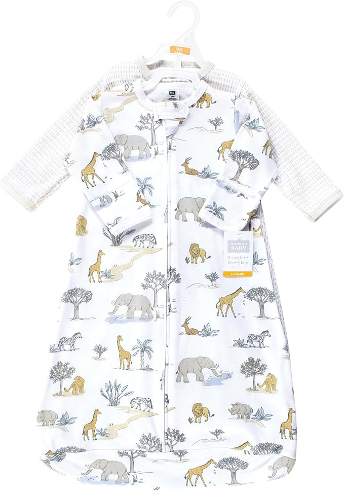 Hudson Baby Unisex Baby Cotton Long-Sleeve Wearable Sleeping Bag - Image 2