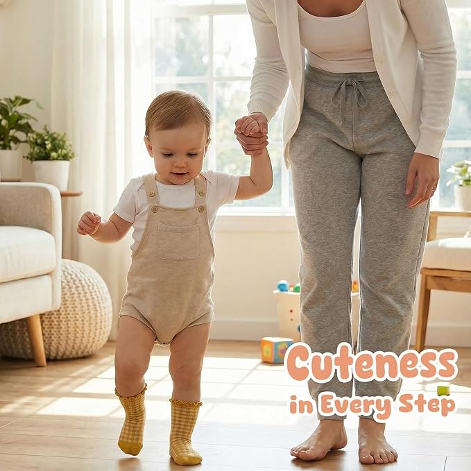 HONGTEYA 6 Pairs Toddler Ruffle Socks - Image 5