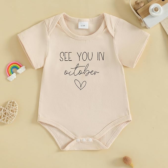 woshilaocai Baby Announcement Bodysuit Pregnancy Reveal - Image 2