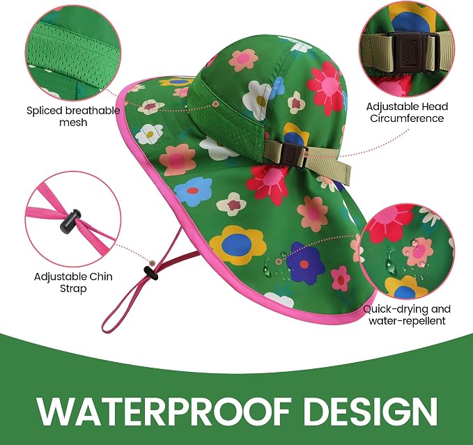 Baby Sun Hat with Neck Flap UPF 50+ - Image 2