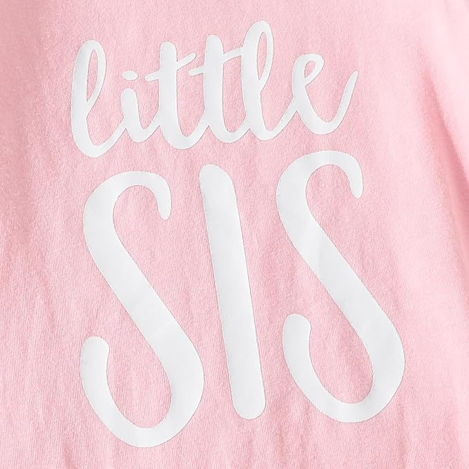 AMAWMW Newborn Baby Girl Little Sister Sleeper Gown Stripe Long Sleeve - Image 6