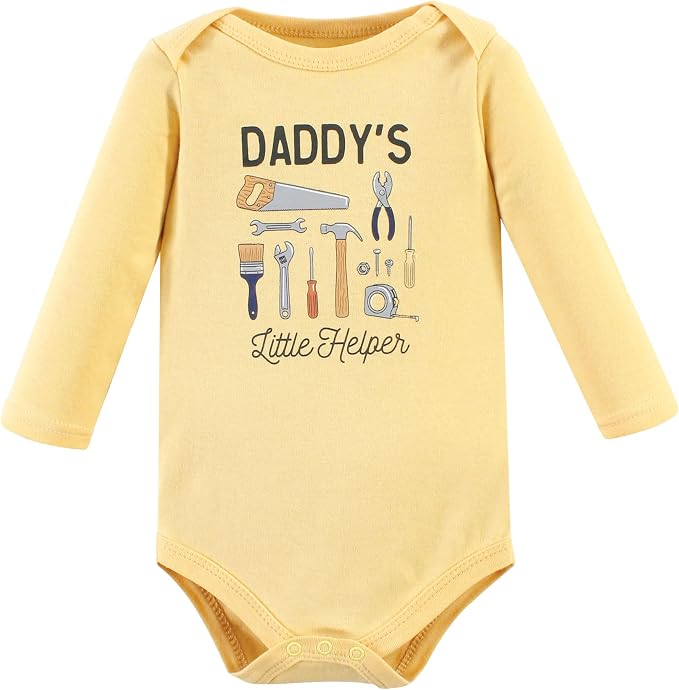 Hudson Baby baby-boys Cotton Long-sleeve Bodysuits 5-pack - Image 3
