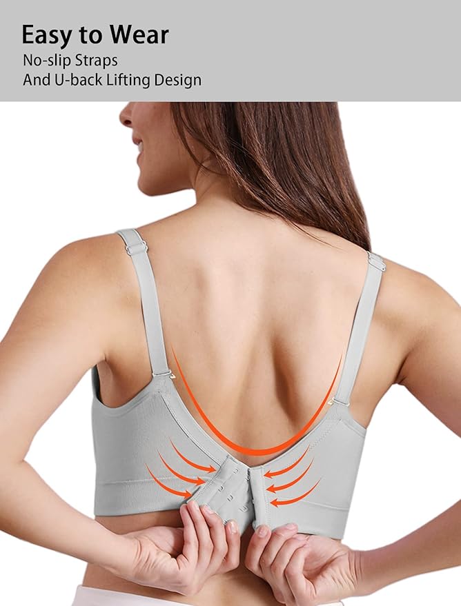 iloveSIA Nursing Bras for Mom Breastfeeding, Seamless Supportive Sleep Bra for Maternity Postpartum S-2XL 3Pack