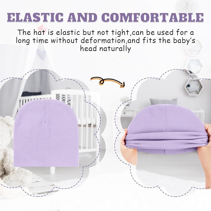 Century Star Baby Beanie Hats Newborn Infant Toddler Beanies - Image 3
