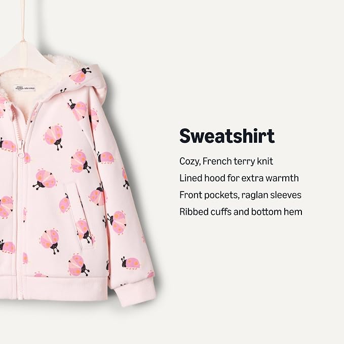 Amazon Essentials x Sofia Grainge Unisex Toddlers and Babies' Zip Hoodie - Image 3