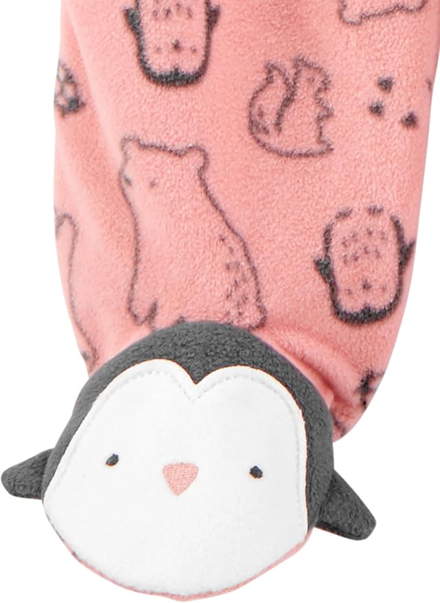 Simple Joys by Carter's Baby Girls' Cotton and Fleece Footed Sleep and Play - Image 4