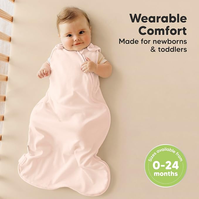 2-Pack Organic Baby Sleep Sacks, 100% Cotton 0.5TOG - Image 2