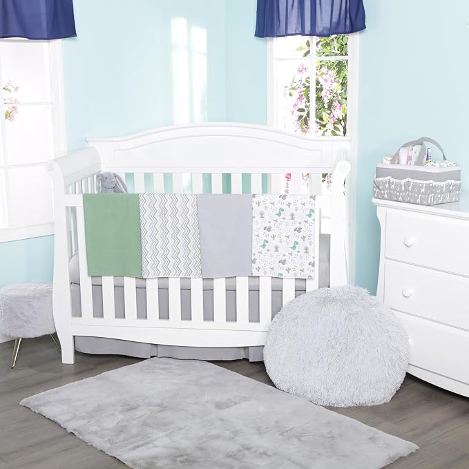 EVERYDAY KIDS 4 Pack Soft Flannel Receiving Blanket Set - Image 2