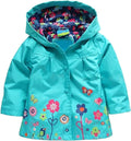 Arshiner Toddler Girls Waterproof Hooded Coat Jacket Outwear Raincoat by Arshiner