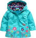 Arshiner Toddler Girls Waterproof Hooded Coat Jacket Outwear Raincoat by Arshiner