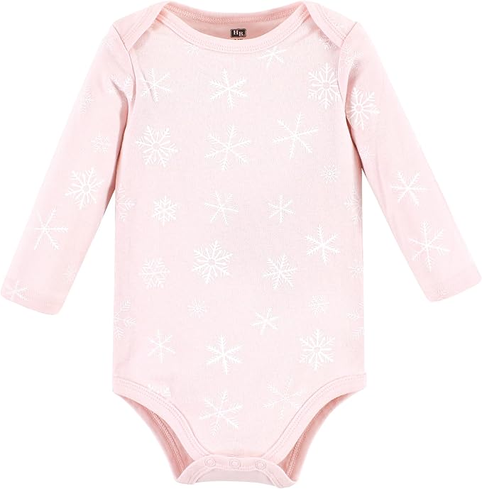 Hudson Baby Baby Girls' Cotton Long-sleeve Bodysuits 3-pack - Image 5