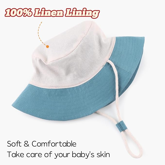 Bamery Baby Toddler Girls Bucket Hat Newborn Sun Hats - Image 5