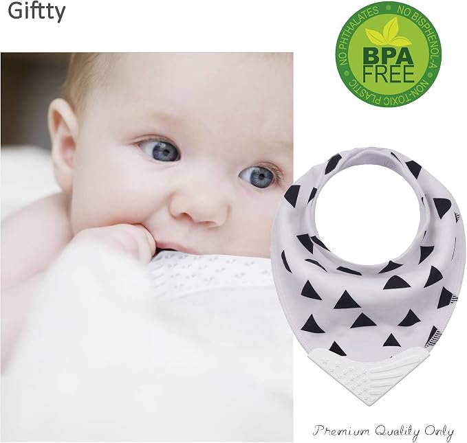 Giftty Baby Teething Bibs Set - Image 5